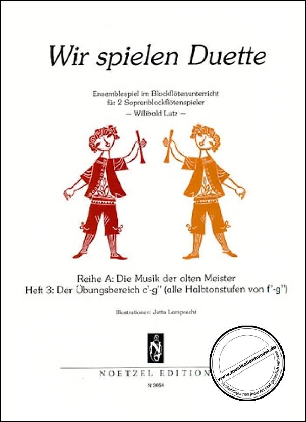 Titelbild für N 3664 - WIR SPIELEN DUETTE A/3