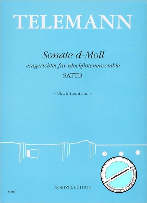 Titelbild für N 3867 - SONATE D-MOLL - NACH SONATE F-MOLL