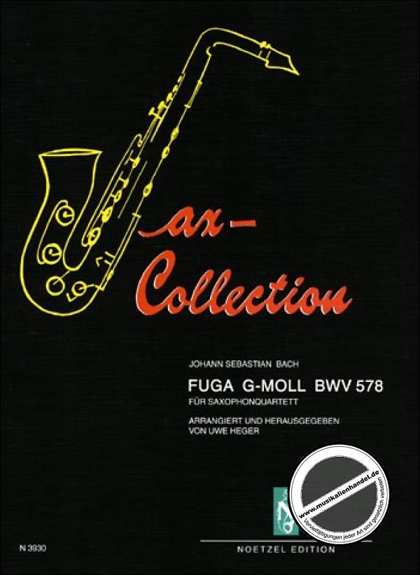 Titelbild für N 3930 - FUGE G-MOLL BWV 578