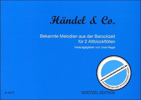 Titelbild für N 4515 - HAENDEL & CO - BEKANNTE MELODIEN