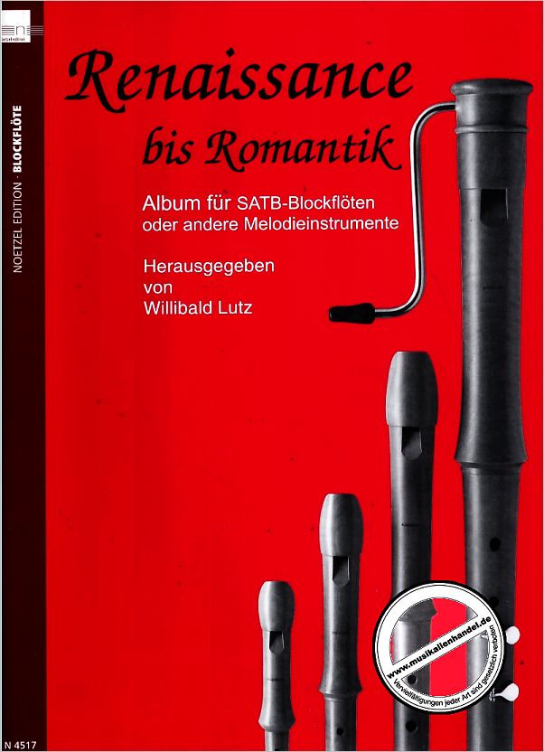Titelbild für N 4517 - RENAISSANCE BIS ROMANTIK