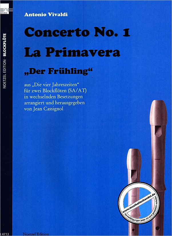 Titelbild für N 4713 - LA PRIMAVERA (FRUEHLING) OP 8/1