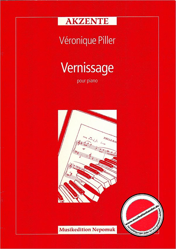 Titelbild für NEP 509 - VERNISSAGE POUR PIANO