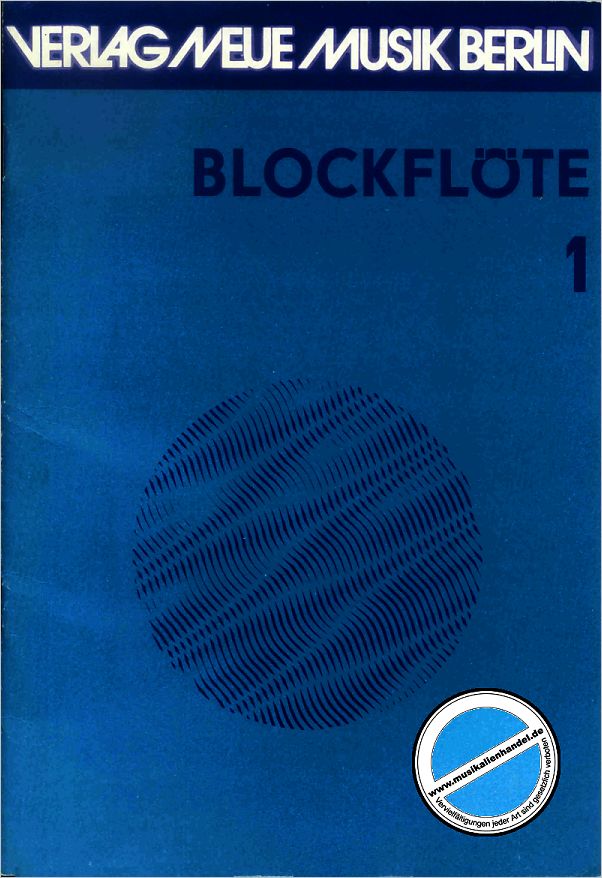 Titelbild für NM 320 - BLOCKFLOETE 1