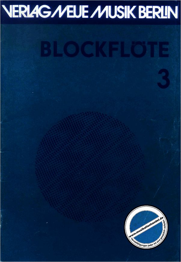 Titelbild für NM 363 - BLOCKFLOETE 3