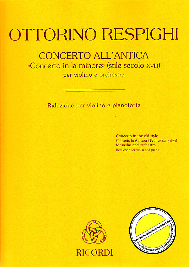 Titelbild für NR 135235 - CONCERTO ALL'ANTICA