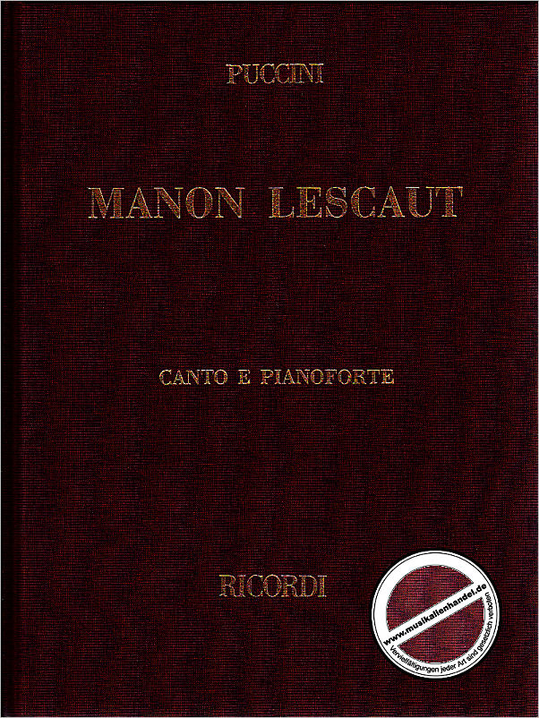Titelbild für NR 97321-04 - MANON LESCAUT