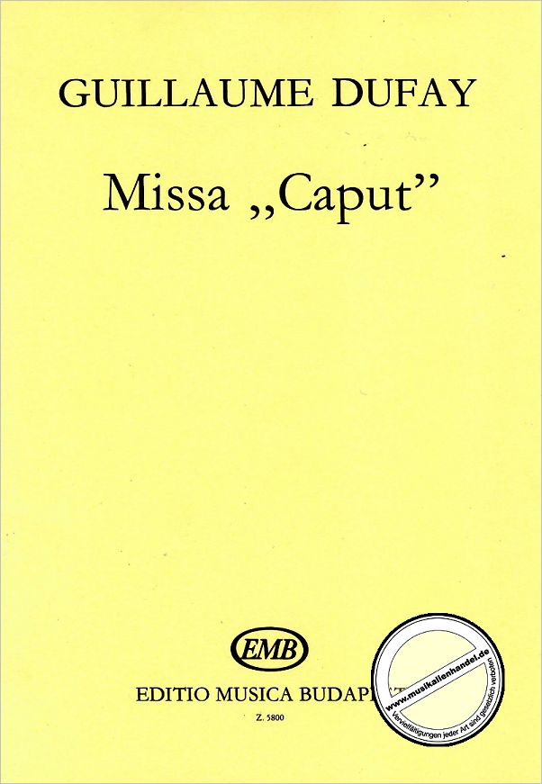 Titelbild für OCT 10035 - MISSA CAPUT