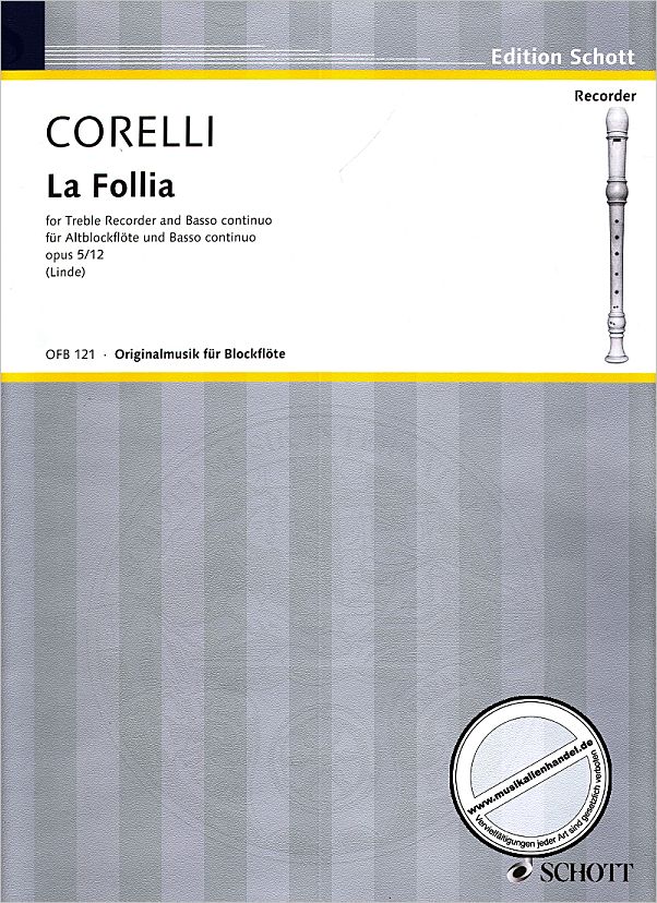 Titelbild für OFB 121 - LA FOLLIA G-MOLL OP 5/12