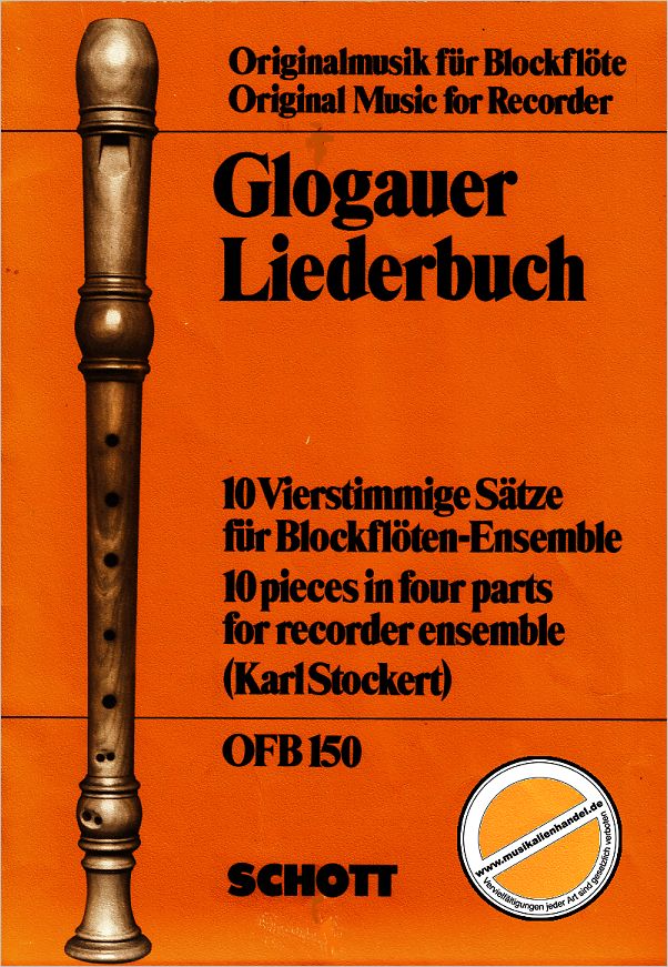 Titelbild für OFB 150 - GLOGAUER LIEDERBUCH