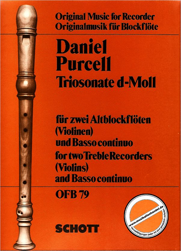 Titelbild für OFB 79 - TRIOSONATE D-MOLL
