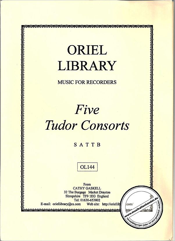 Titelbild für ORIEL -OL144 - 5 TUDOR CONSORTS
