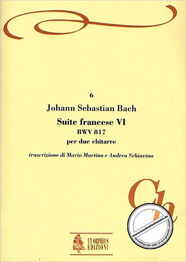 Titelbild für ORPHEUS -CH06 - FRANZOESISCHE SUITE 6 BWV 817