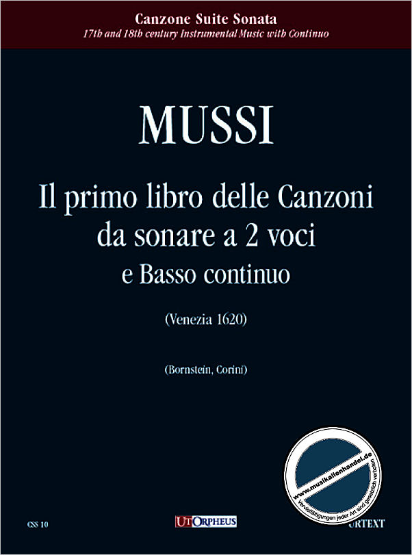 Titelbild für ORPHEUS -CSS10 - IL PRIMO LIBRO DELLE CANZONI DA SONARE A 2 VOCI