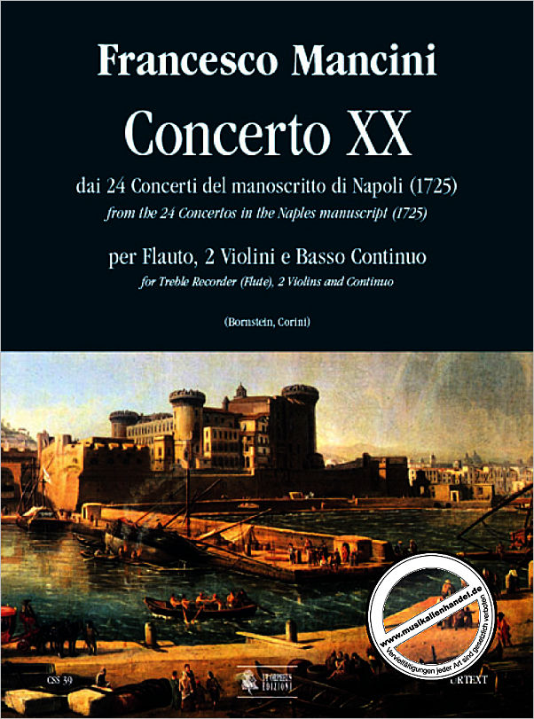 Titelbild für ORPHEUS -CSS39 - KONZERT 20 (AUS 24 CONCERTI DEL MANOSCRITTO DI NAPOLI)