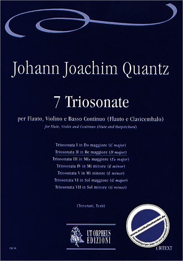 Titelbild für ORPHEUS -CSS58 - TRIOSONATA 2 D-DUR (7 TRIOSONAT