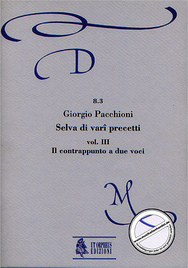 Titelbild für ORPHEUS -DM08-3 - SELVA DI VARI PRECETTI 3