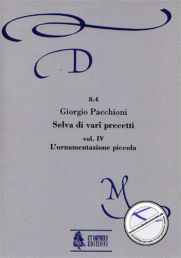 Titelbild für ORPHEUS -DM08-4 - SELVA DI VARI PRECETTI 4
