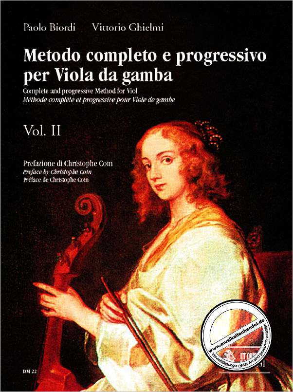 Titelbild für ORPHEUS -DM22 - METODO COMPLETO E PROGRESSIVO PER VIOLA DA GAMBA 2