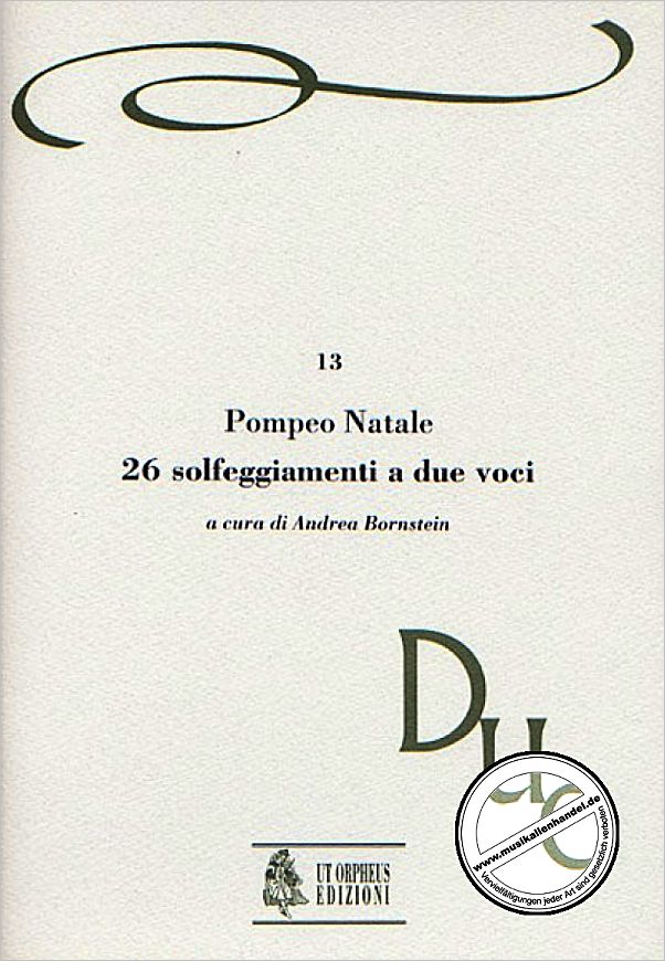 Titelbild für ORPHEUS -DUO13 - POMPEO NATALE - 26 SOLFEGGIAMENTI A DUE VOCI