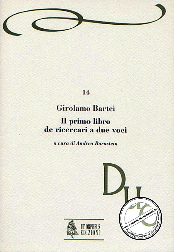 Titelbild für ORPHEUS -DUO14 - IL PRIMO LIBRO DE RICERCARI A DUE VOCI