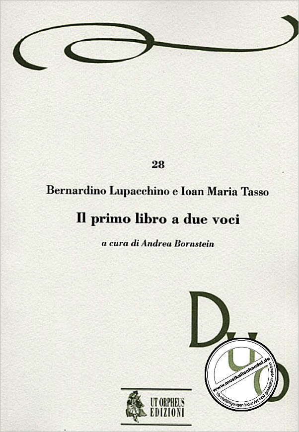 Titelbild für ORPHEUS -DUO28 - IL PRIMO LIBRO A DUE VOCI