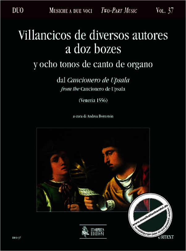 Titelbild für ORPHEUS -DUO37 - VILLANCICOS DE DIVERSOS AUTORES A DOZ BOZES Y OCHO TONES DE CANTO
