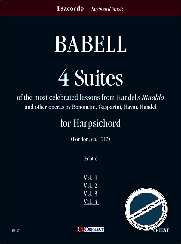Titelbild für ORPHEUS -ES37 - 4 SUITES 4 (RINALDO HAENDEL)