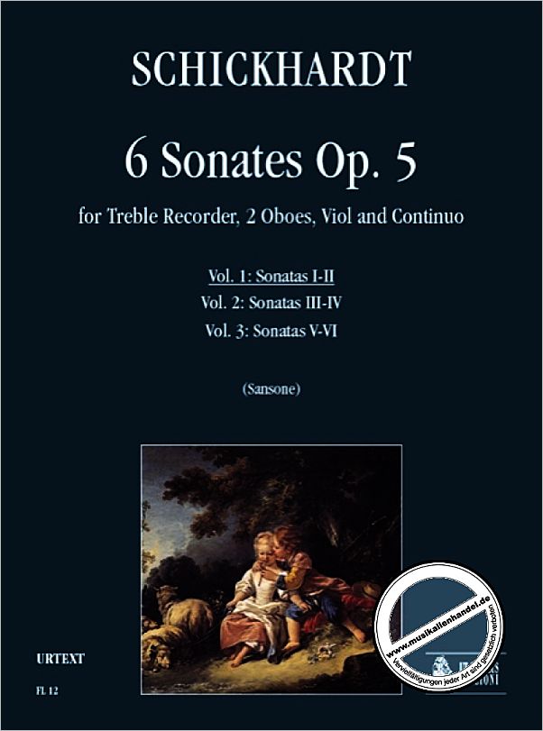 Titelbild für ORPHEUS -FL12 - 6 SONATES OP 5 VOL 1 SONATAS 1-2