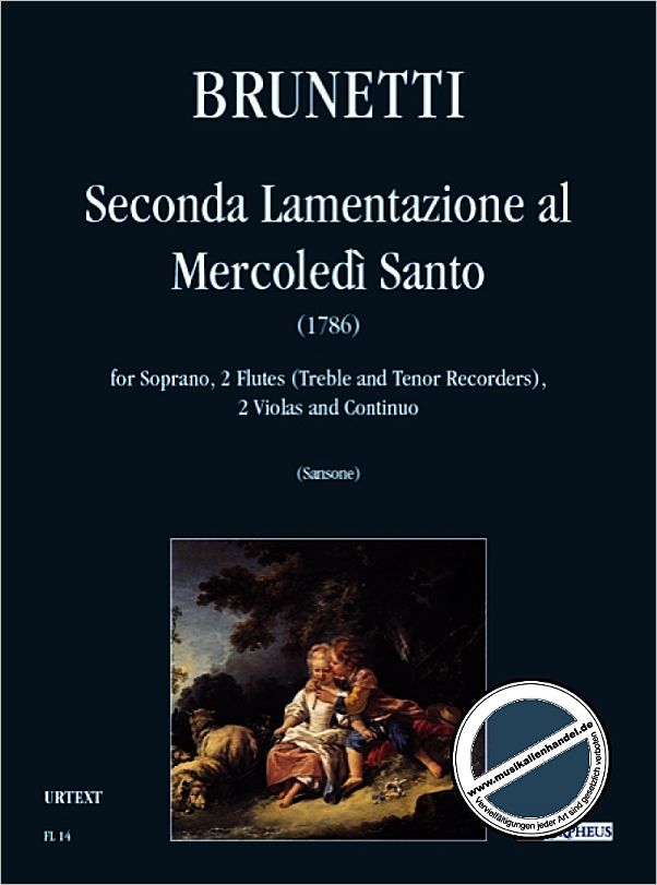 Titelbild für ORPHEUS -FL14 - SECONDA LAMENTAZIONE AL MERCOLEDI SANTO