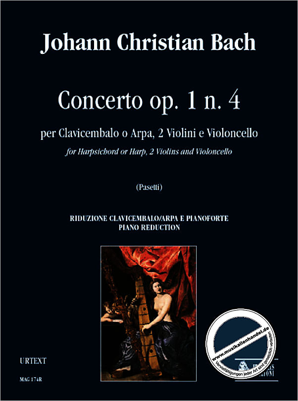 Titelbild für ORPHEUS -MAG174R - KONZERT OP 1/4 FUER CEMB (HA) 2 VL VC
