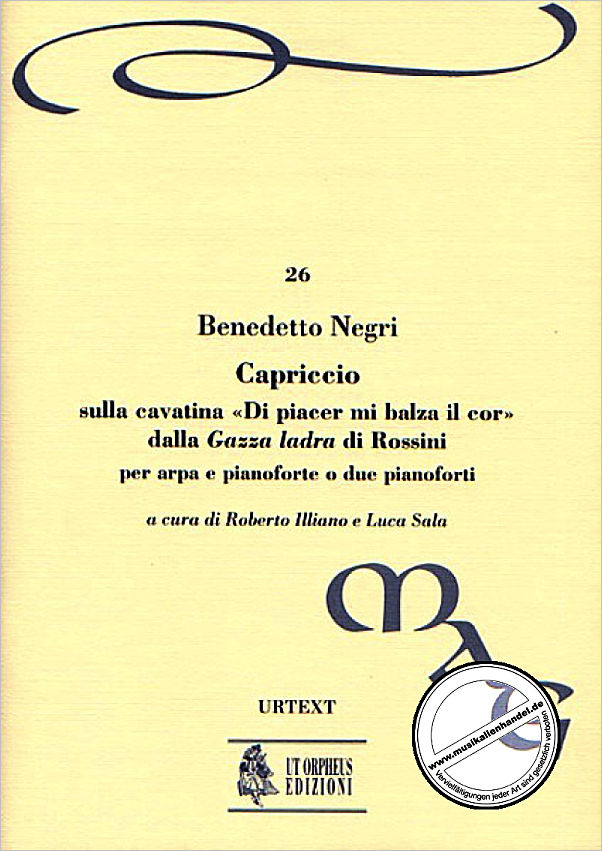 Titelbild für ORPHEUS -MAG26 - CAPRICCIO SULLA CAVATINA DI PIACER MI BALZA IL COR (ROSSINI)