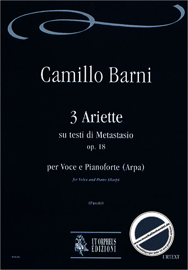 Titelbild für ORPHEUS -MAG86 - 3 ARIETTE SU TESTI DI METASTASIO OP 18