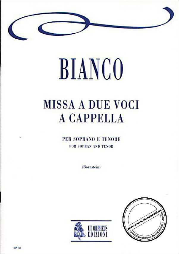 Titelbild für ORPHEUS -MS08 - MISSA A DUE VOCI A CAPPELLA