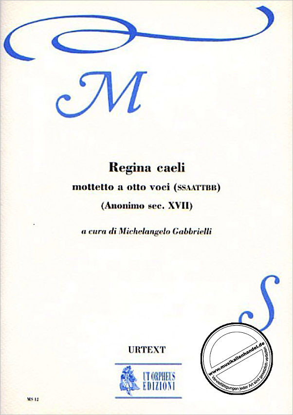 Titelbild für ORPHEUS -MS12A - REGINA CAELI