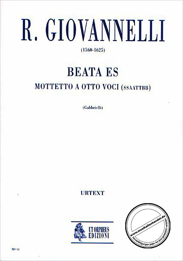 Titelbild für ORPHEUS -MS14A - BEATA ES