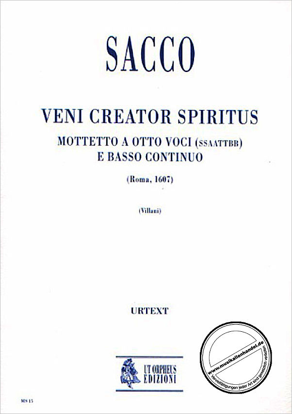Titelbild für ORPHEUS -MS15A - VENI CREATOR SPIRITUS
