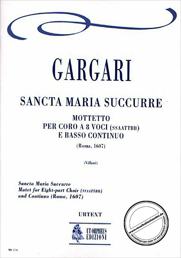 Titelbild für ORPHEUS -MS17A - SANCTA MARIA SUCCURRE