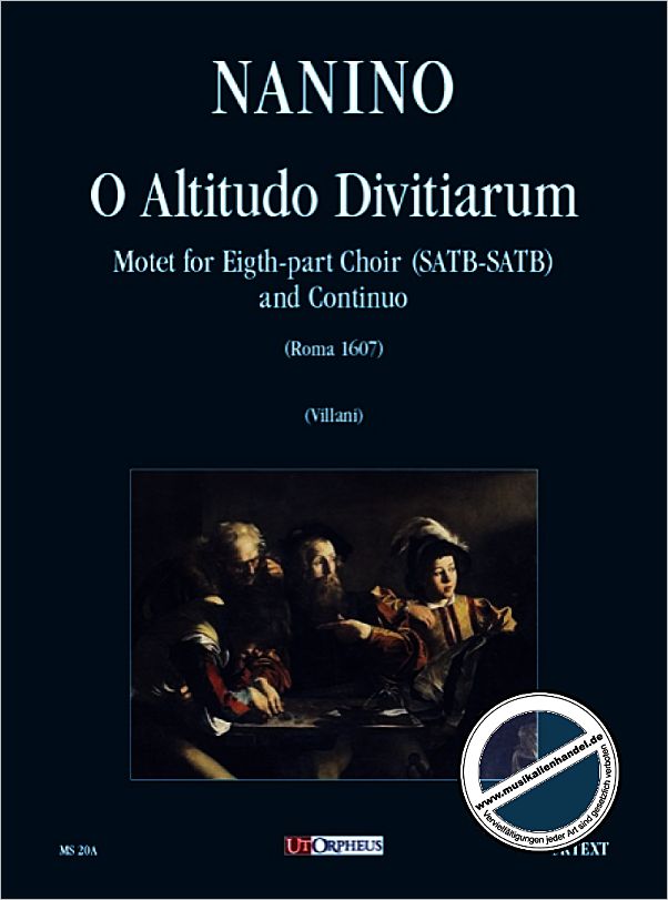 Titelbild für ORPHEUS -MS20A - O ALTITUDO DIVITIARUM