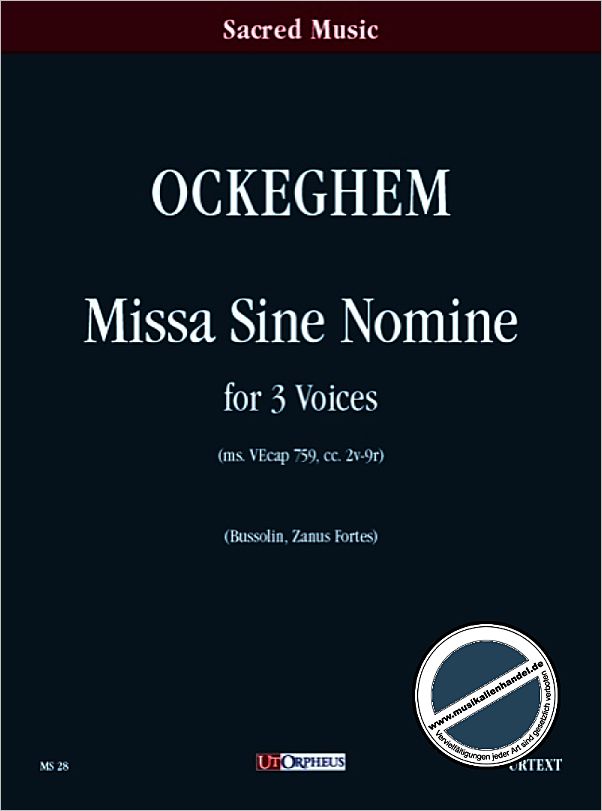Titelbild für ORPHEUS -MS28 - MISSA SINE NOMINE