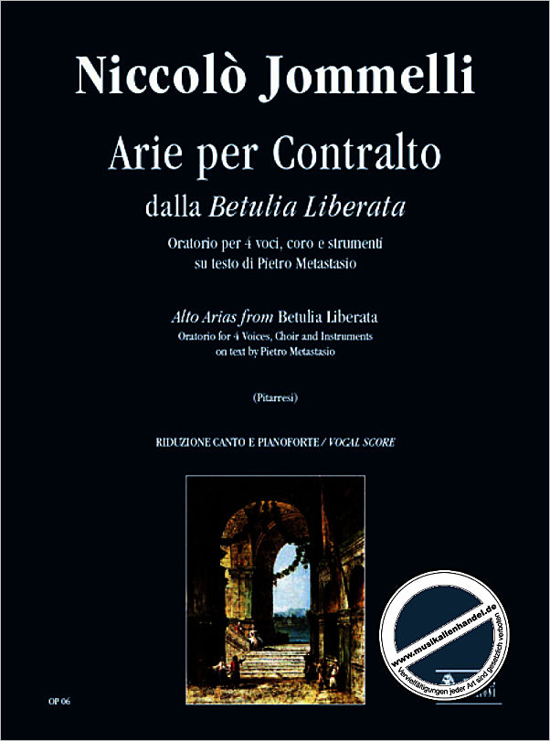 Titelbild für ORPHEUS -OP06 - ARIE PER CONTRALTO DALLA BETULIA LIBERATA