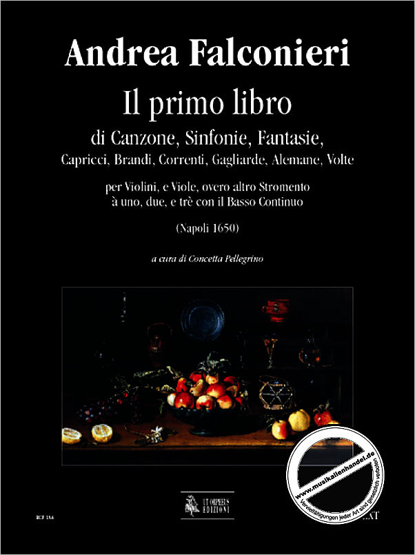 Titelbild für ORPHEUS -RCF18A - IL PRIMO LIBRO DI CANZONE SINFONIE FANTASIE
