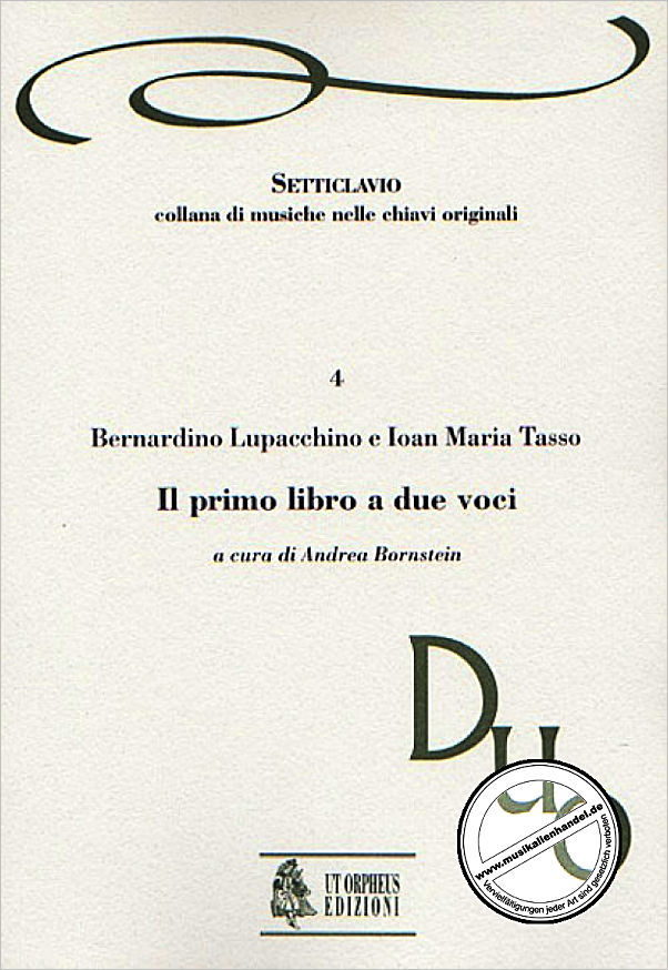 Titelbild für ORPHEUS -SET04 - IL PRIMO LIBRO A 2 VOCI