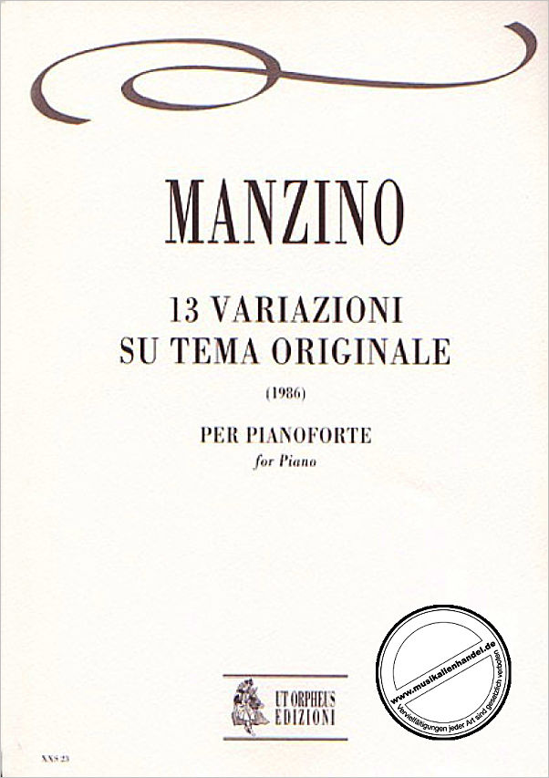 Titelbild für ORPHEUS -XXS23 - 13 VARIAZIONI SU TEMA ORIGINALE