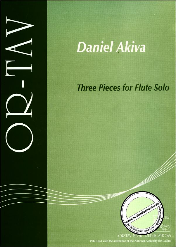 Titelbild für ORTAV 3054 - 3 PIECES FOR FLUTE SOLO