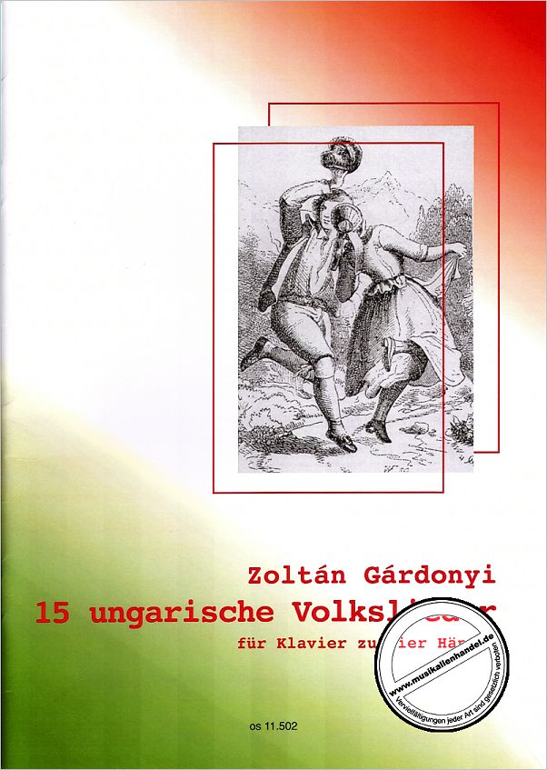 Titelbild für OSTINATO 11502 - 15 UNGARISCHE VOLKSLIEDER