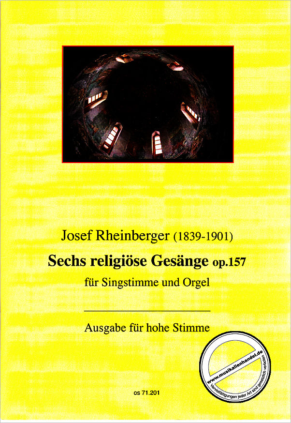Titelbild für OSTINATO 71201 - 6 RELIGIOESE GESAENGE OP 157