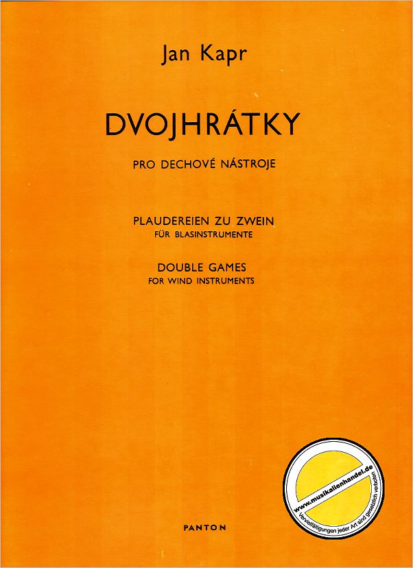 Titelbild für PANTON 2447 - PLAUDEREIEN ZU ZWEIN - DVOJHRATKY (1985)