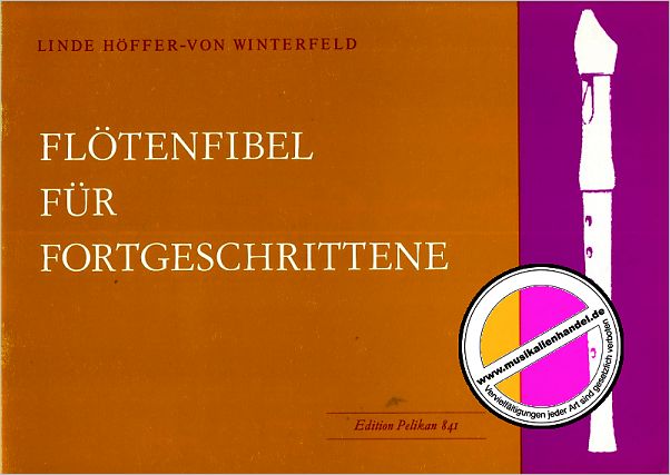 Titelbild für PE 841 - FLOETENFIBEL FUER FORTGESCHRITTENE