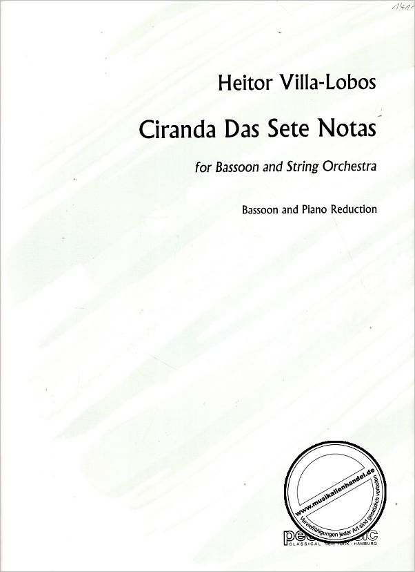 Titelbild für PEER 1411 - CIRANDA DAS SETE NOTAS